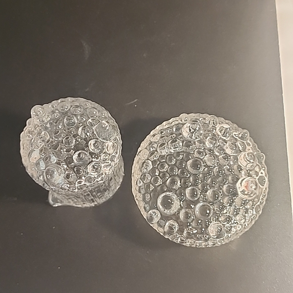 Iittala Ultima Thule Creamer & Sugar Set Finland Tapio Wirkkala Icicle Pattern - Picture 6 of 10